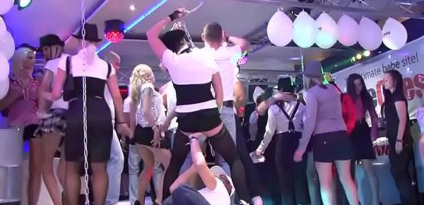 Raucous group banging session